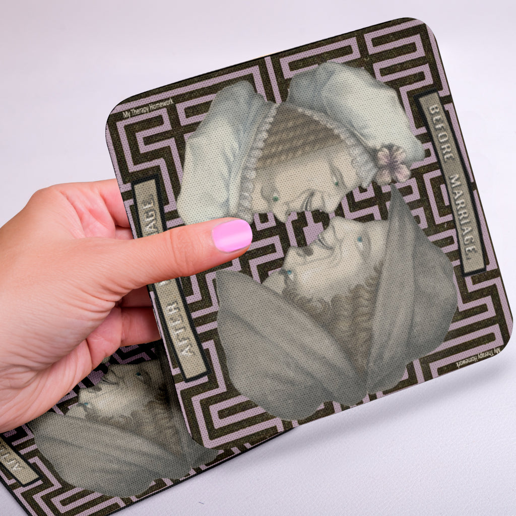 Before Marriage After Marriage Set of 6 Coasters