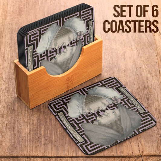 Before Marriage After Marriage Set of 6 Coasters