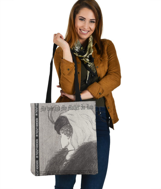 My Wife and My Mother-In-Law Tote Bag