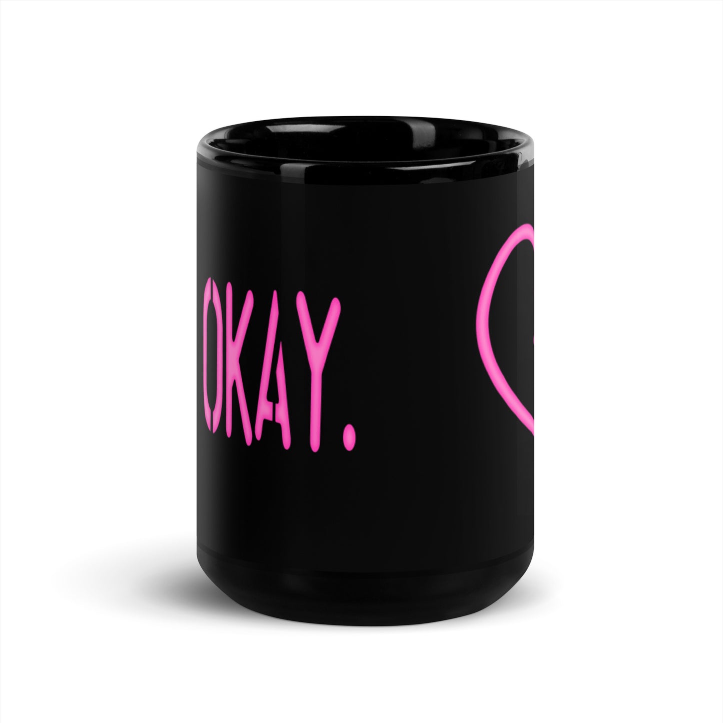 NOT OKAY. Broken Heart Coffee Mug Coffee Cup