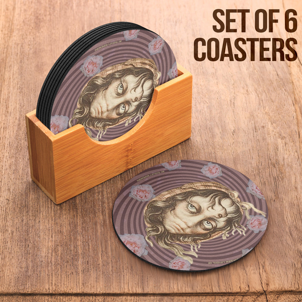 Grandma/Girl Set of 6 Coasters