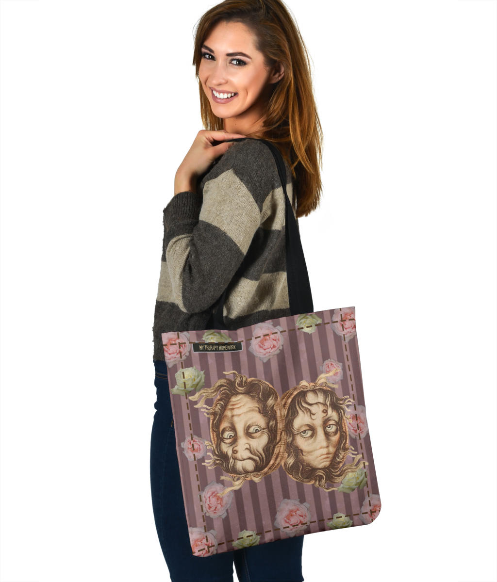 Grandma and Girl Perspective bag tote