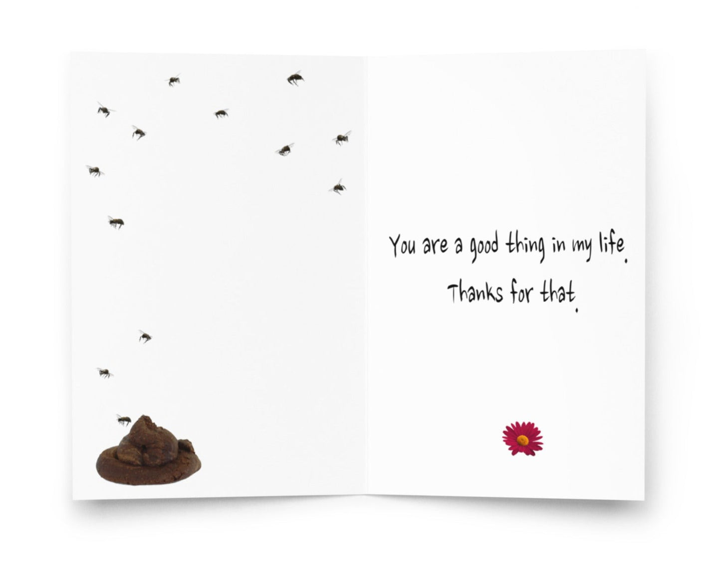 Thanks for being a good thing in life FUNNY card Funny greeting card