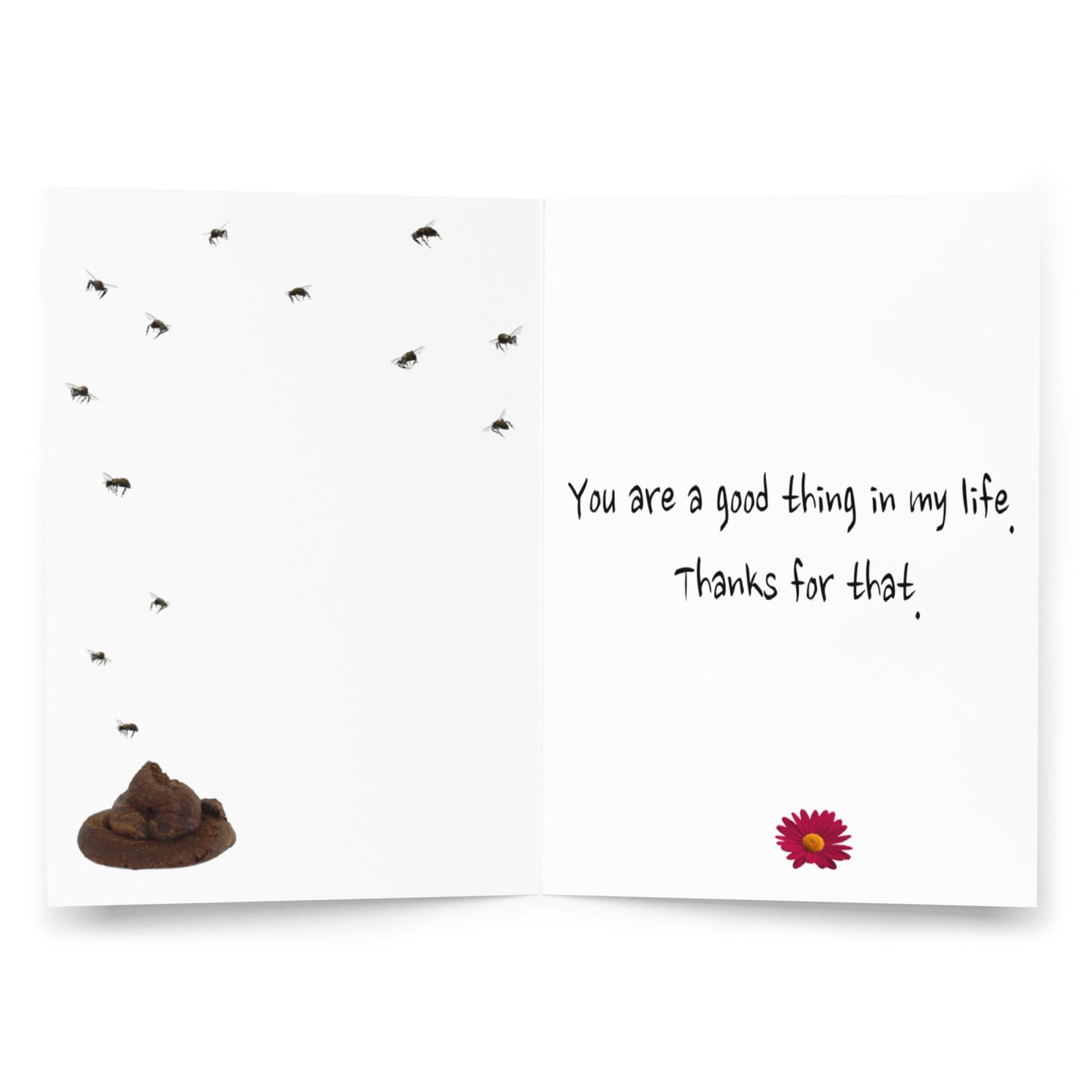 Thanks for being a good thing in life FUNNY card Funny greeting card