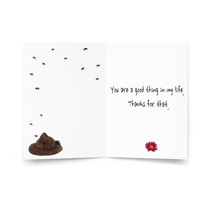 Thanks for being a good thing in life FUNNY card Funny greeting card